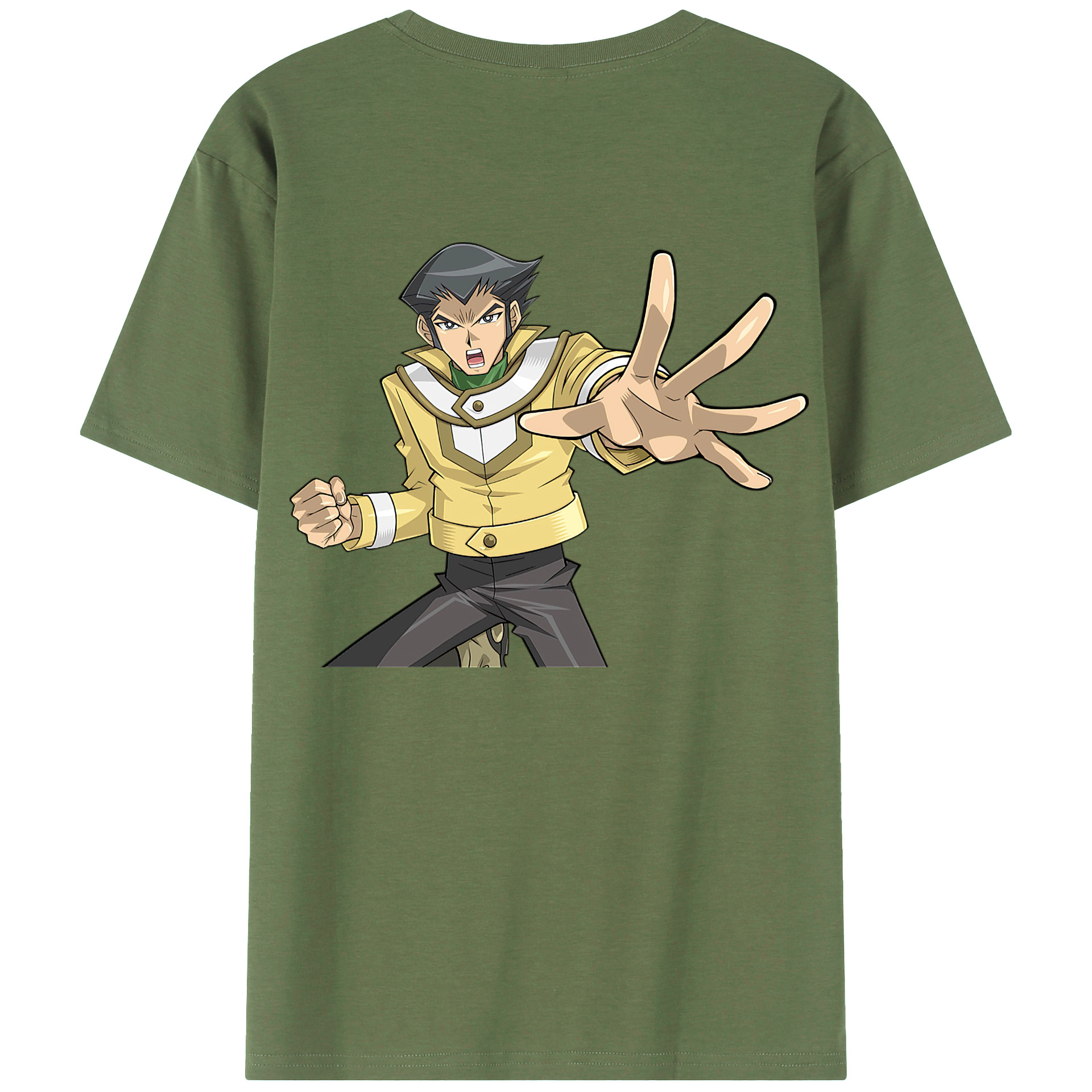 （画像用） 遊☆戯☆王 Yu-Gi-Oh! 綿100％ メンズ半袖Tシャツ（バックプリント） 通気性